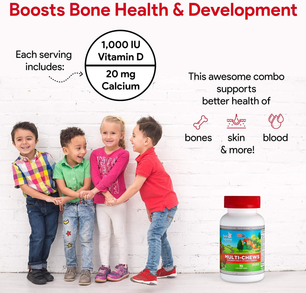 Delicious Kids Multivitamin - Multivitamínico Delicioso para Niños - 90 Gomitas Vegetarianas con Sabor a Cereza