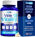 Vein Vitality Complejo Diosmin Hesperidina 1250 mg con Castaño de Indias y Rusco - 60 Cápsulas