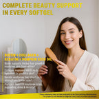 New Elements Biotina 10000mcg con Colágeno, Queratina y Aceite de Semilla de Calabaza para Cabello, Piel y Uñas