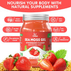 OALSE Gel de Musgo Marino Irlandés Silvestre - 425 g (Fresa)