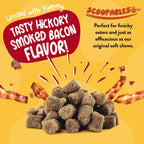 NaturVet Scoopables Probióticos Avanzados para Perros - Probióticos Masticables y Enzimas Digestivas - Sabor a Bacon Ahumado | Bolsa de 312g