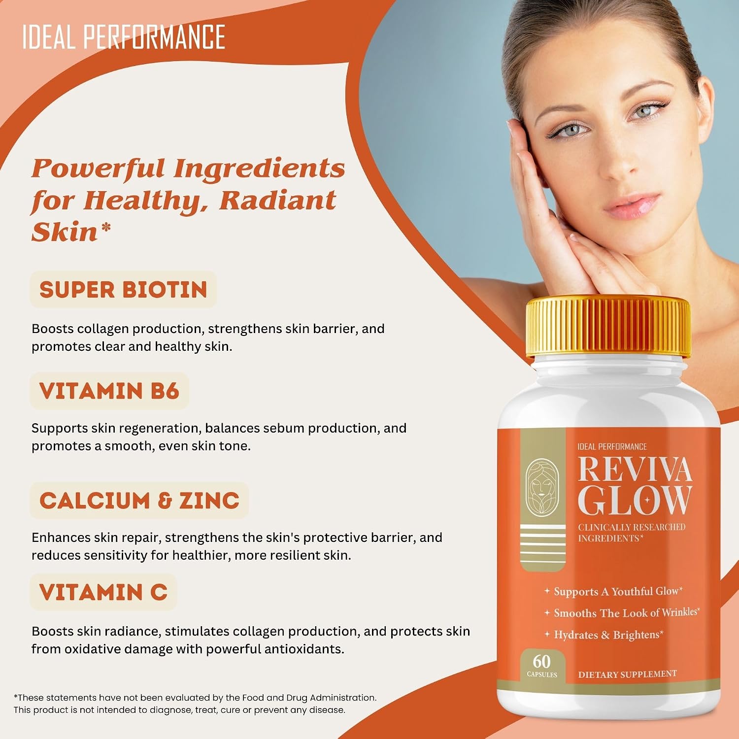 Reviva Glow Cápsulas – Suplemento para una Piel Saludable y Radiante