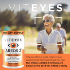Viteyes AREDS 2 Powder + Complete Multivitamin - Macular Protection - Natural Orange Flavor - 90 Scoops
