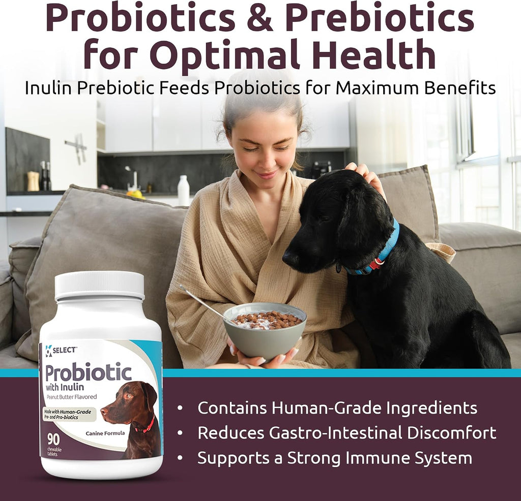 K9 Select Probióticos para Perros con Inulina – 90 Comprimidos