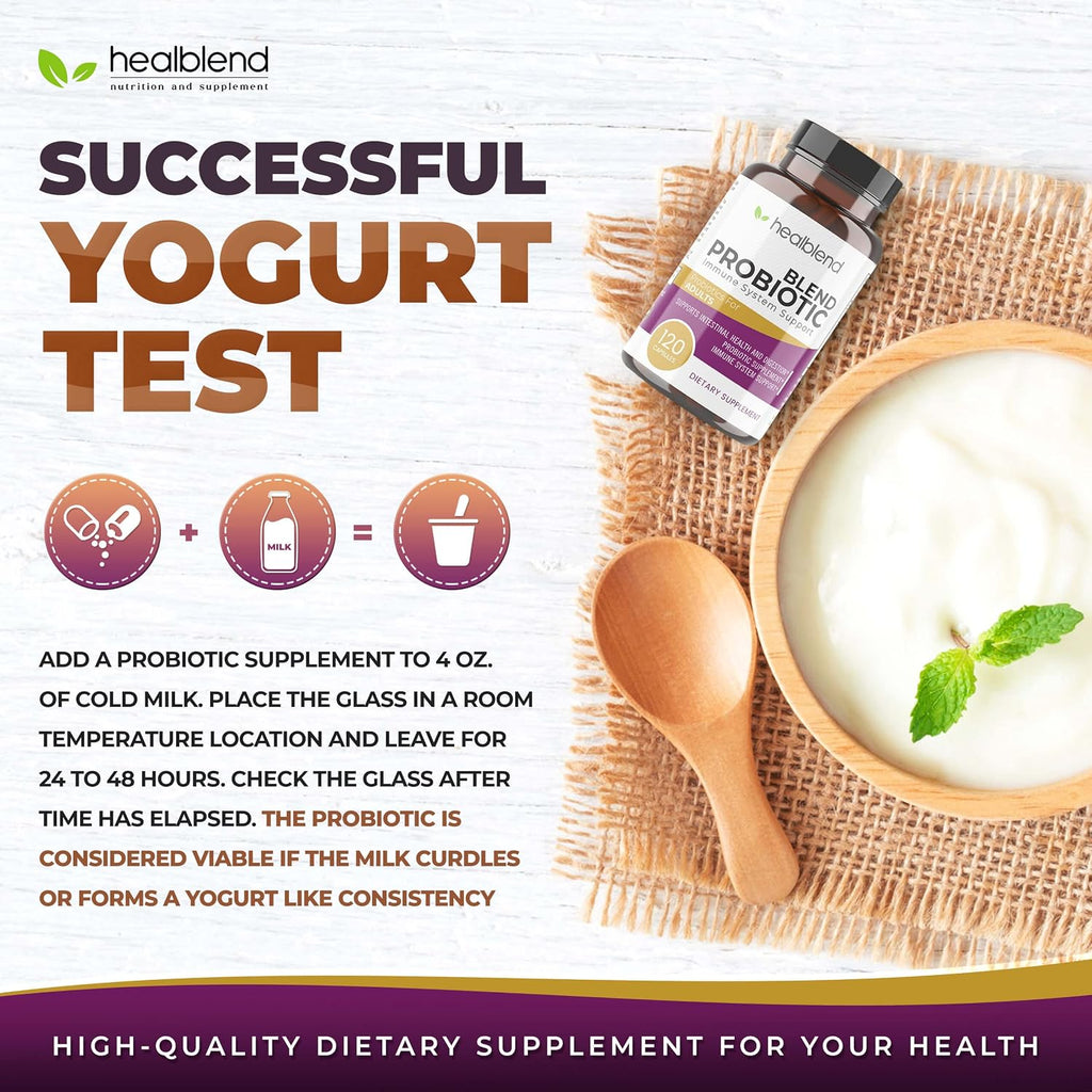 healblend Probiotic – 120 Cápsulas Veganas para Salud Digestiva e Inmunidad