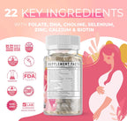 Feed Mom & Me Vitamina Prenatal + DHA, 22 Vitaminas y Minerales para el Apoyo Nutricional de la Madre y el Bebé - 30 Días