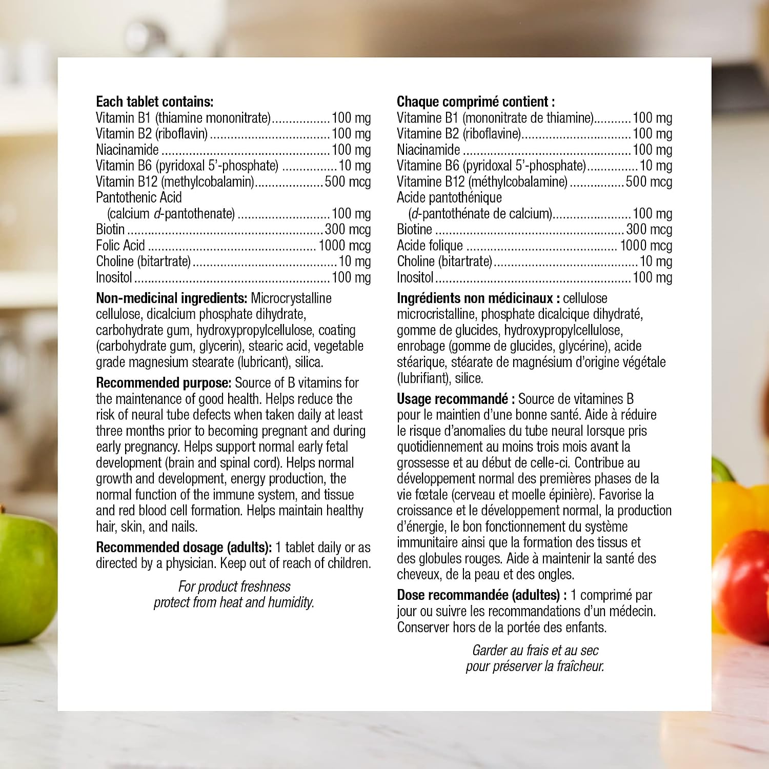 Webber Naturals Vitamin B100 Complex Time Release, 140 Comprimidos