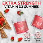 Droppels Vitamina D3 Gominolas 2000 UI – Sabor Fresa – 60 Gominolas