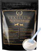 Lexelium Suplemento para la Piel y el Pelo de Perros y Gatos - Fórmula en Polvo Natural 200g