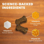 VetriScience Canine Plus Daily Multivitamin para Perros, 30 Comprimidos Masticables con Vitaminas, Minerales y Antioxidantes