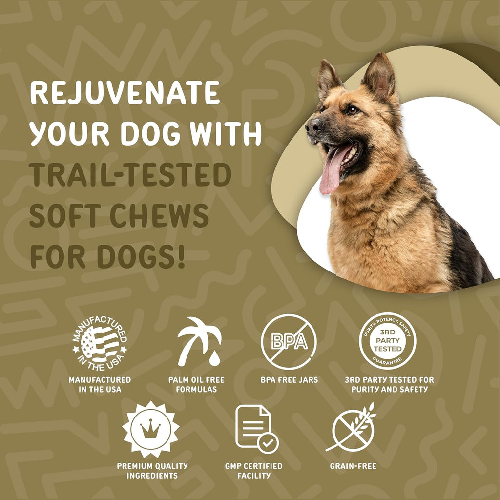 waggedy Daily Essentials Adult Soft Chews - Multivitamínico para Perros (120 Chews Blandos)
