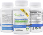 Berberina de Alta Potencia 500 mg + Melón Amargo y Banaba - Apoyo al Sistema Inmunitario - Salud Cardiovascular y Gastrointestinal - 60 Cápsulas Vegetarianas