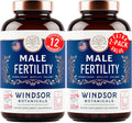 Suplemento de Fertilidad Masculina con Zinc, Maca, Ashwagandha y L-Arginina - 240 Cápsulas (4 Meses)