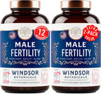 Suplemento de Fertilidad Masculina con Zinc, Maca, Ashwagandha y L-Arginina - 240 Cápsulas (4 Meses)