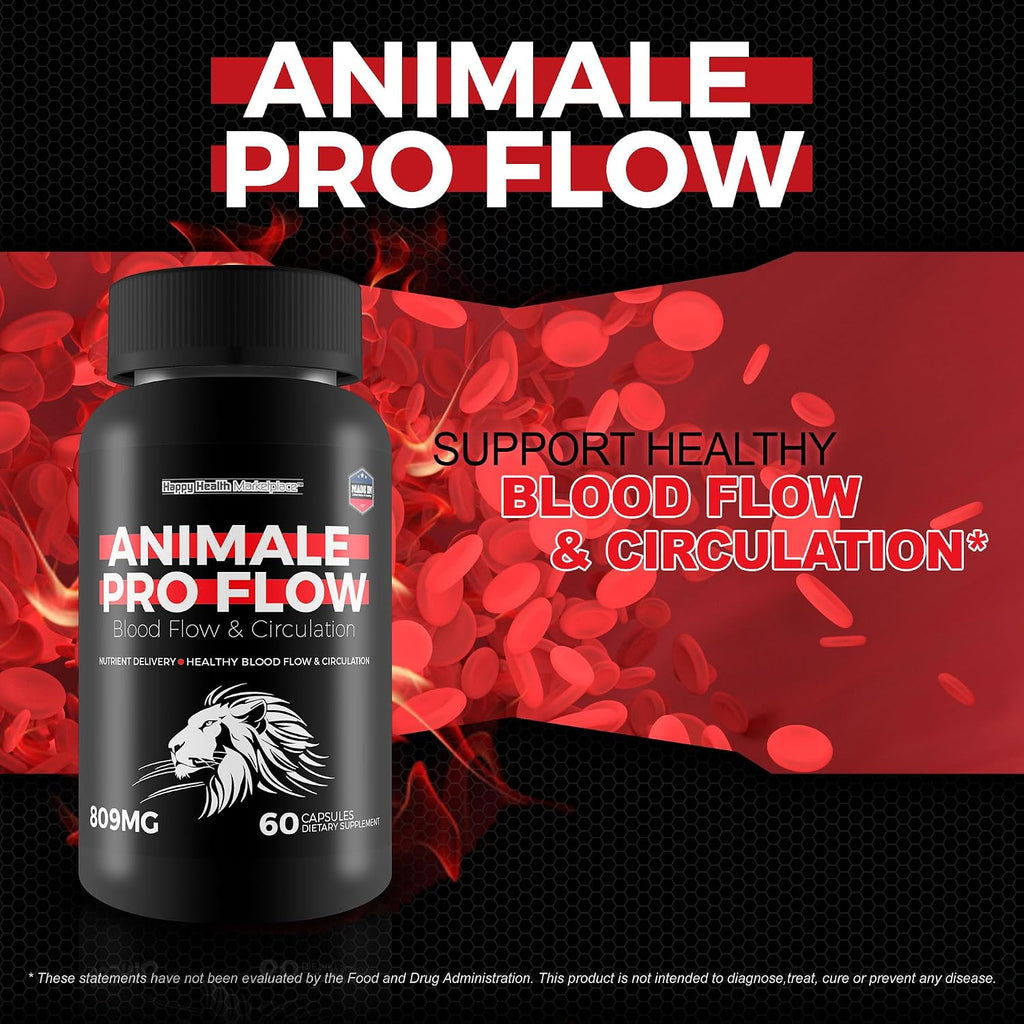 Animale Pro Flow - Complemento alimenticio para el flujo sanguíneo en hombres