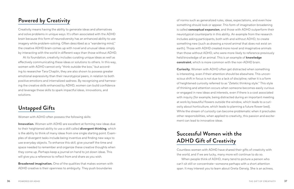 Powered by ADHD: Estrategias y Ejercicios para Mujeres para Aprovechar sus Dones Ocultos
