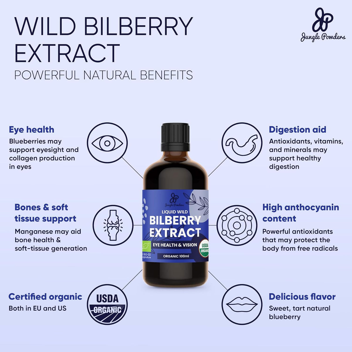 Extracto de Arándano Silvestre Ecológico - 2x100ml (Pack de 2) – Image 3