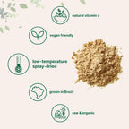 Micro Ingredients Polvo de Cereza Acerola Orgánico Puro, Vitamina C Natural, 2 Paquetes de 227 g