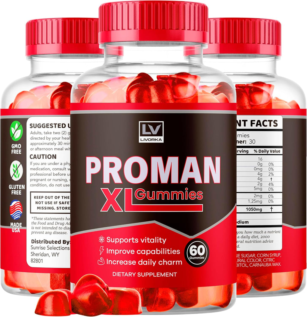 Proman XL Gummies – Complemento Nutricional para Hombres (60 Gominolas)