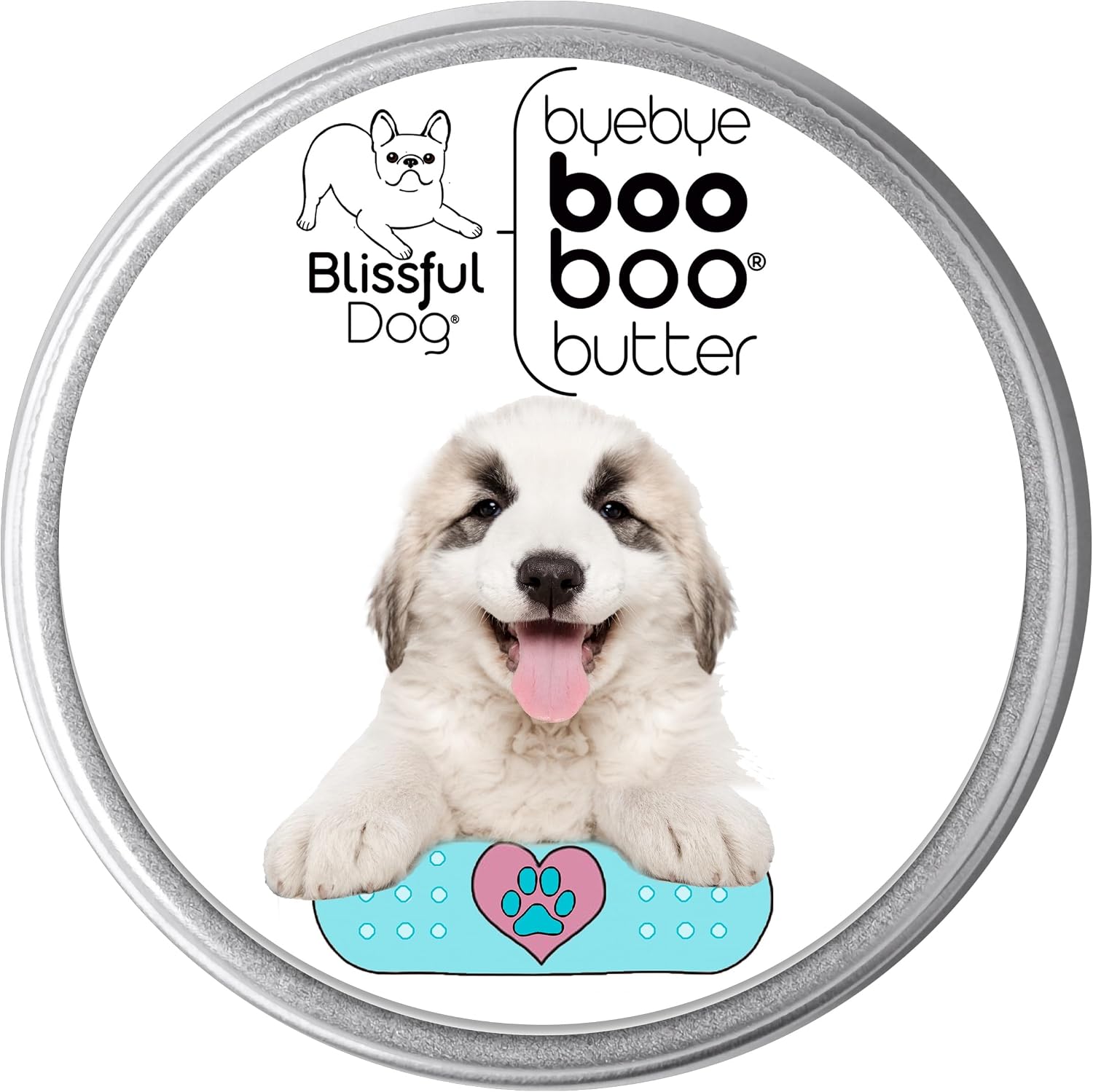 The Blissful Dog Bálsamo Booboo Butter para Perros Great Pyrenees - 56 g (2 oz)
