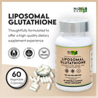 HAZEL'S Choice Glutatión Liposomal 700mg | 60 Cápsulas Vegetales | Vegano, Non-GMO, Sin Lactosa