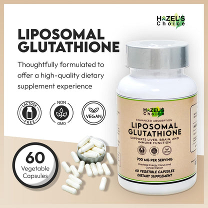 HAZEL'S Choice Glutatión Liposomal 700mg | – Sin lactosa: Apto para personas con intolerancia a la lactosa. – Image 2