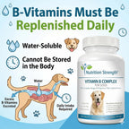 Nutrition Strength Complejo B para Perros, 120 Comprimidos Masticables