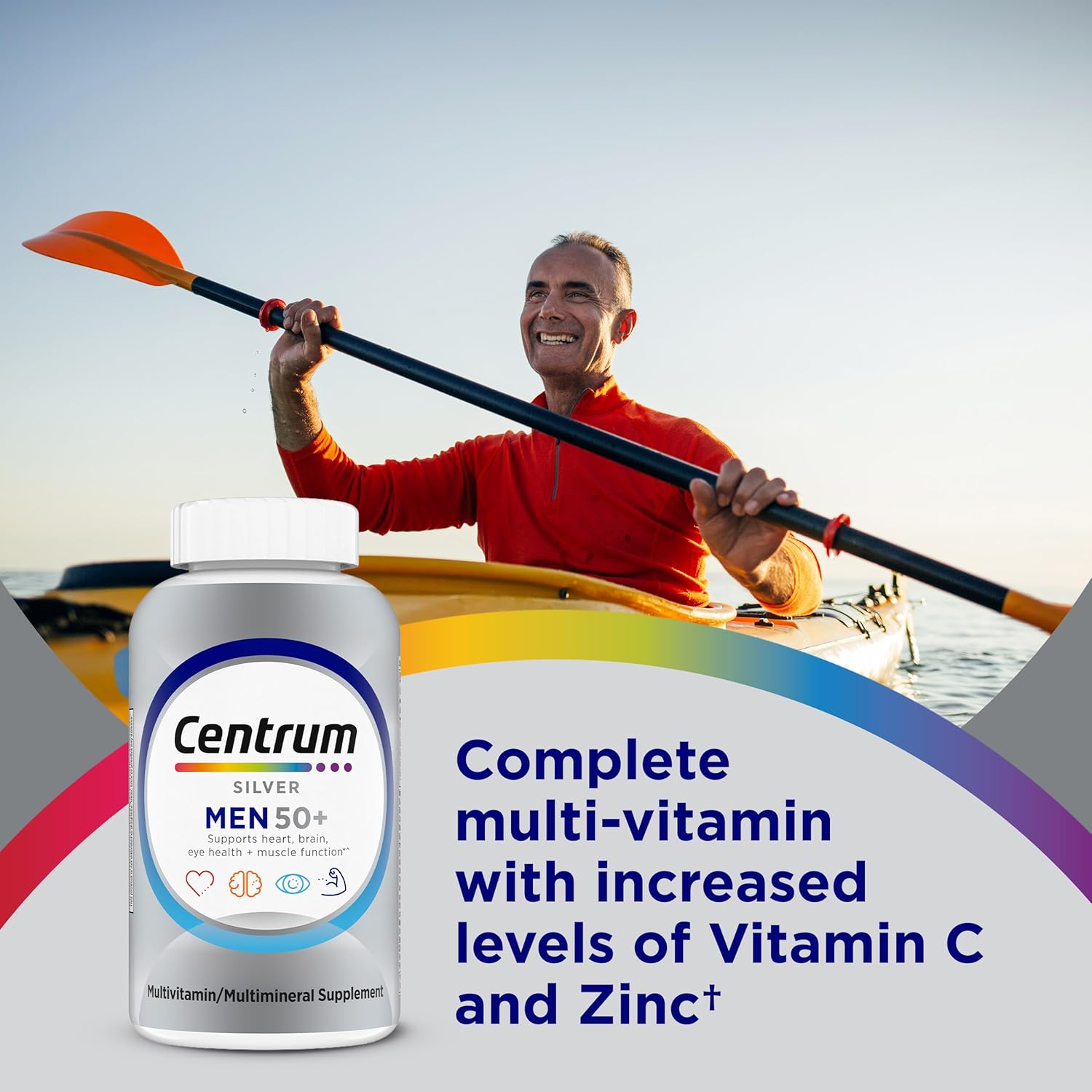 Centrum Silver Multivitamínico para Hombres 50 Plus - 100 Comprimidos