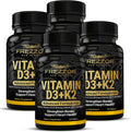 FREZZOR Vitamina D3 y K2, 2000 UI D3 + 80 mcg K2 (MK-7), 240 Cápsulas Blandas