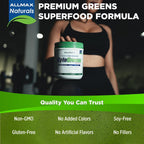 ALLMAX CytoGreens Super Greens Powder, Acai Berry Green Tea, 14 Servicios