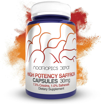 Nootropics Depot Extracto de Azafrán de Alta Potencia, 30 mg, 180 Cápsulas – Image 1
