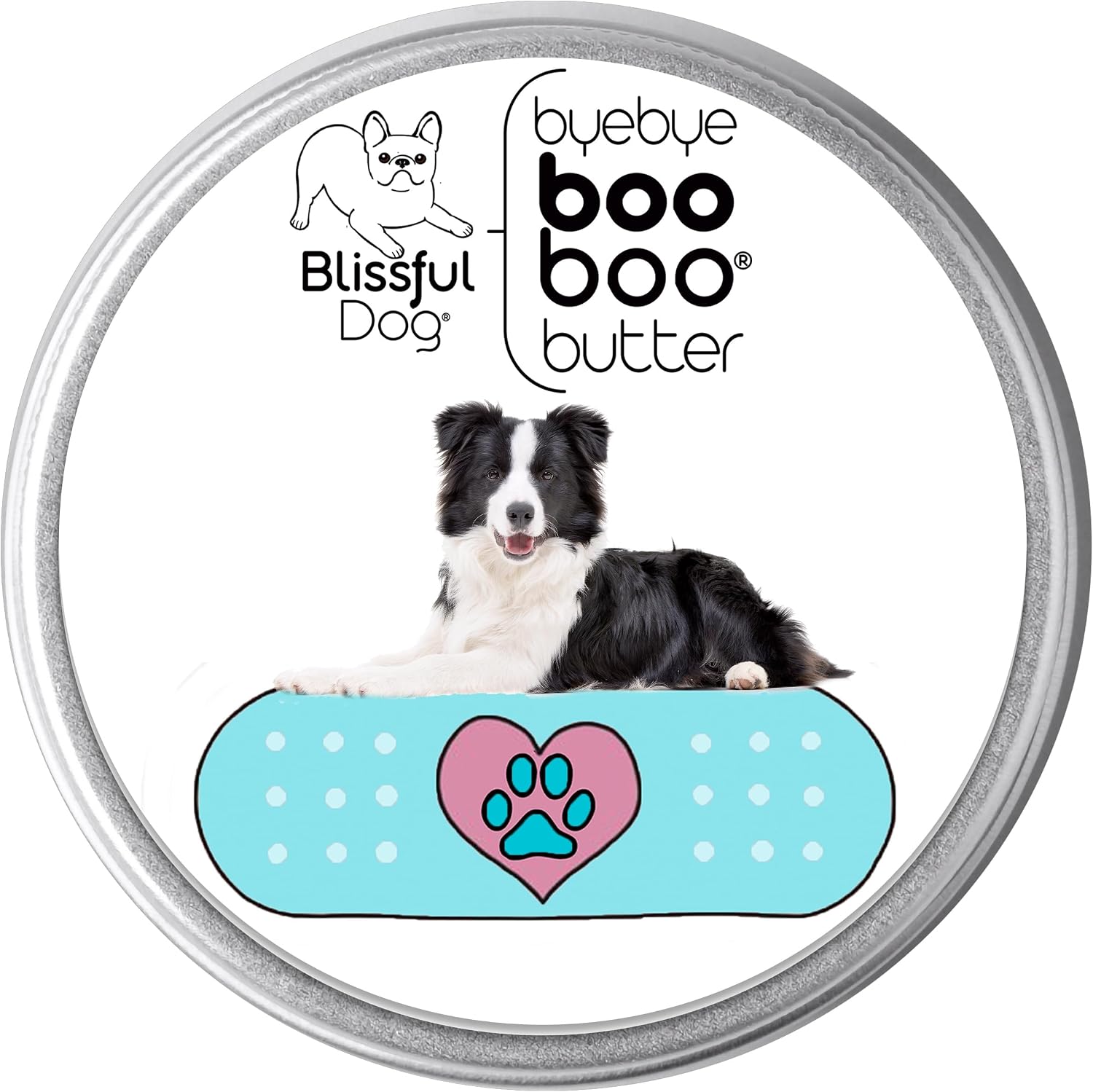The Blissful Dog Border Collie Booboo Butter 2 oz TIN