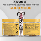 DR WOOW Probióticos para Perros – Masticables Suaves con Enzimas Digestivas – Sabor Pato y Calabaza – 90 Unidades