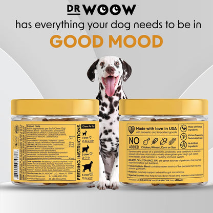 DR WOOW Probióticos para Perros – Masticables Suaves con Enzimas Digestivas – Sabor Pato y Calabaza – 90 Unidades – Image 5