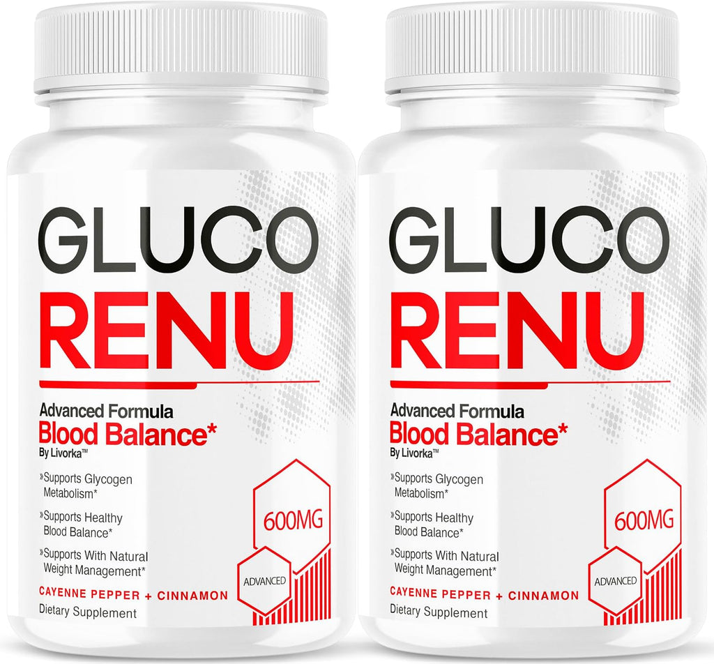 Gluco Renu Cápsulas (2 Paquete) - Suplemento Premium para el Apoyo Diario