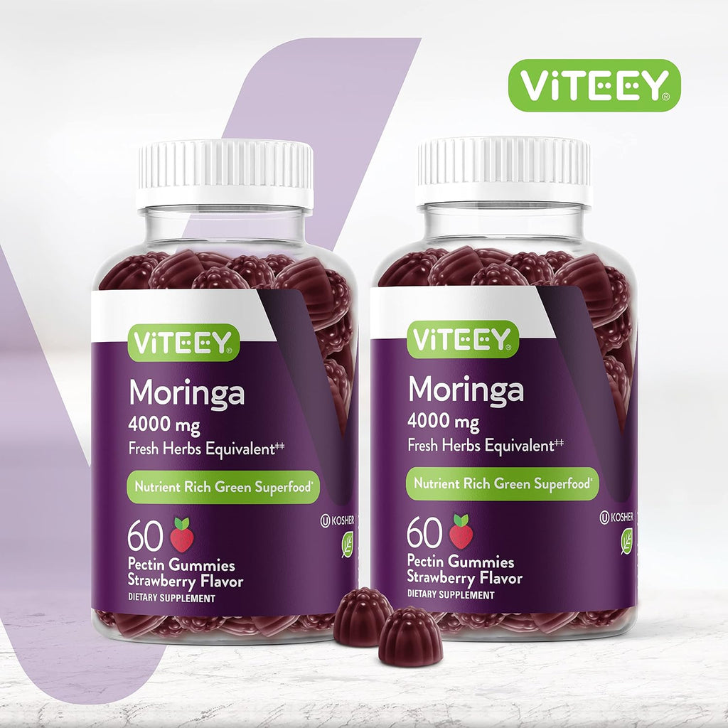 Viteey Moringa Gummies - 4000mg (extracto 10:1) - 120 Gominolas