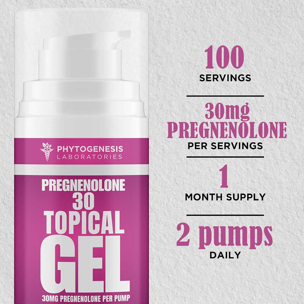 Phytogenesis Pregnenolona 30 mg Gel Tópico