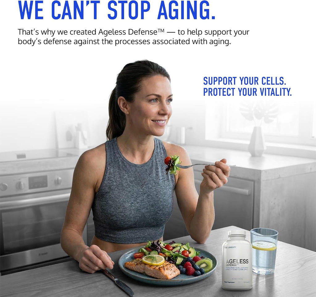 DRINK HRW Ageless Defense Ultimate Formulation - Inhibe AGEs, Promueve Juventud (120 Comprimidos)