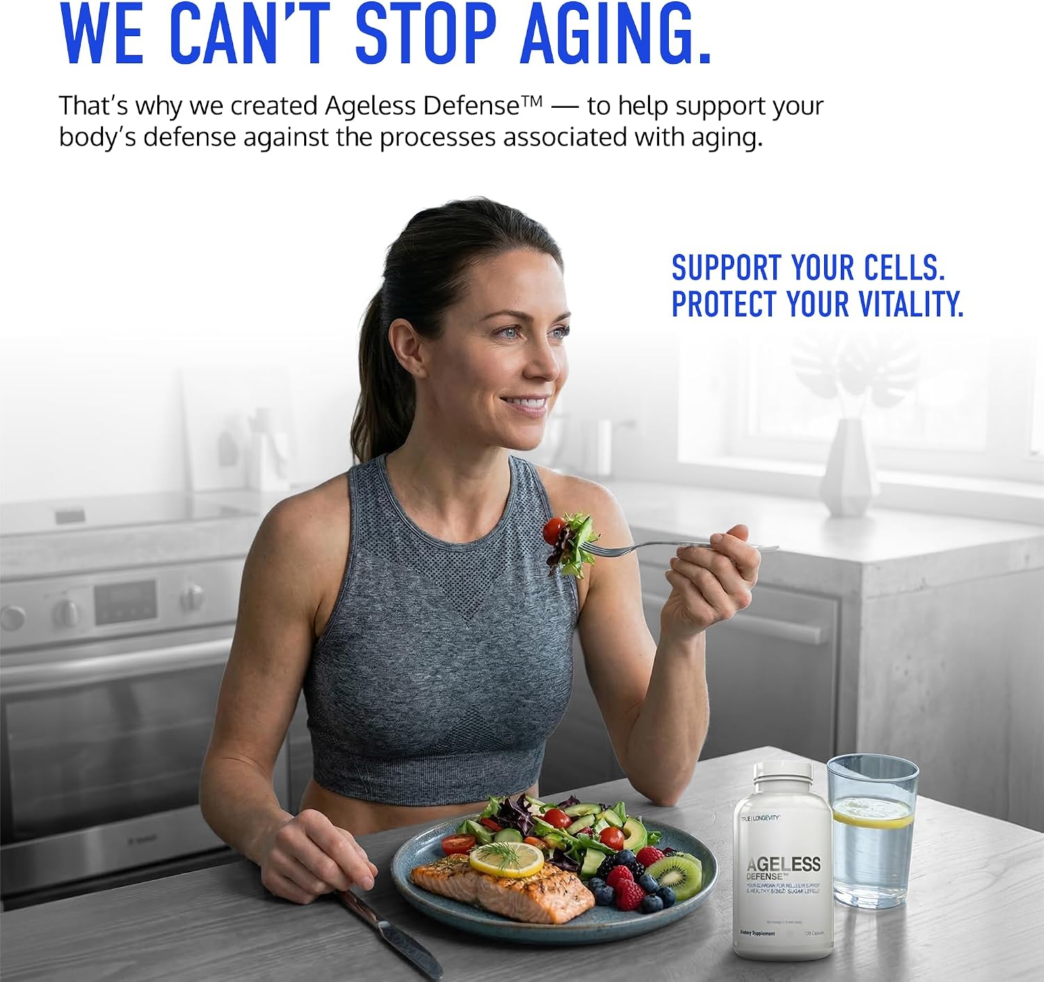 DRINK HRW Ageless Defense Ultimate Formulation - Inhibe AGEs, Promueve Juventud (120 Comprimidos)