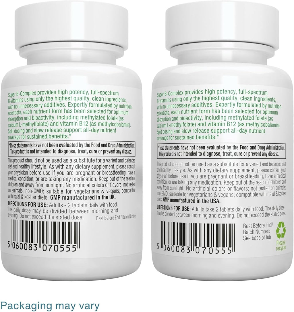 Igennus High Absorption Super B-Complex Metilado y Activo, 60 comprimidos