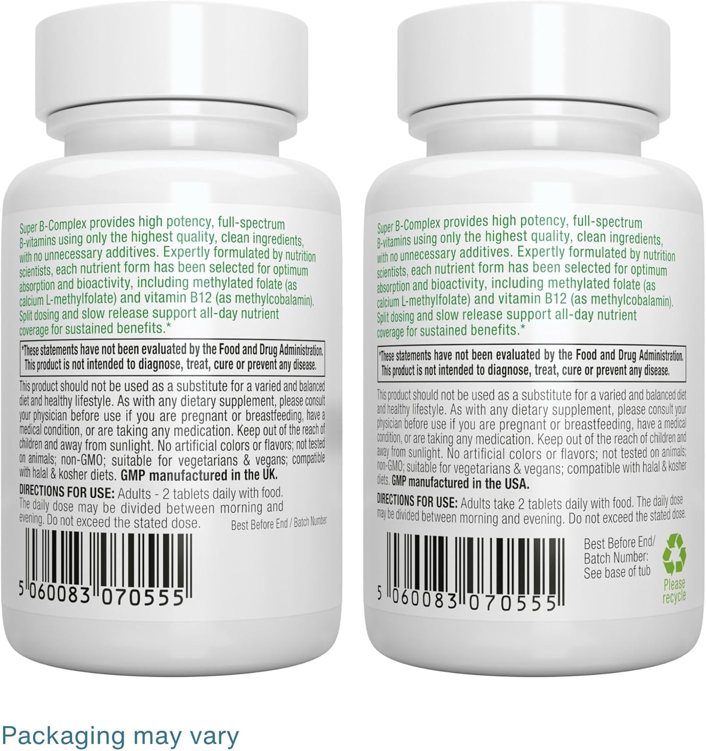 Igennus High Absorption Super B-Complex Metilado y Activo, 60 comprimidos