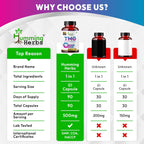 Humming Herbs TMG Suplemento de Trimetilglicina 500 mg – 90 Cápsulas Veganas | Encapsulación Microcristalina para Mayor Biodisponibilidad | Donante de Metilo para el Apoyo del Corazón, Cerebro y Homocisteína