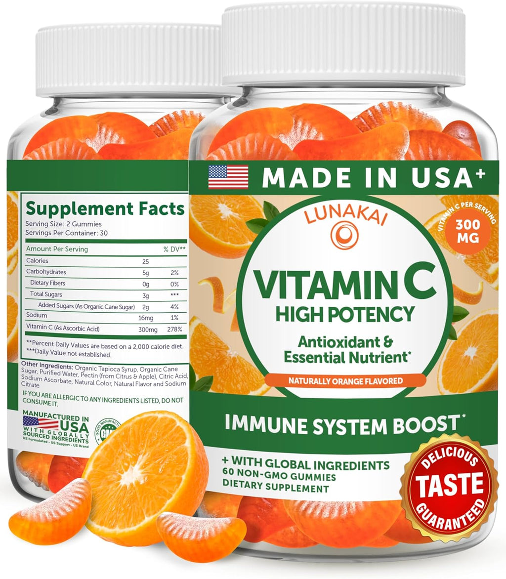 Lunakai Gominolas de Vitamina C 300mg - 60 unidades