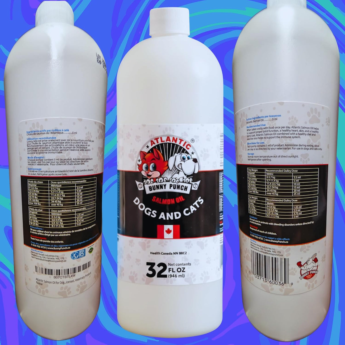 Bunny Punch Aceite Puro de Salmón Atlántico – Corazón y sistema inmunológico: Los omega 3 contribuyen a la salud – Image 3