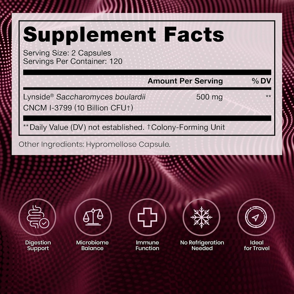 Pure Therapro Rx Saccharomyces Boulardii Probióticos 10B UFC 240 Cápsulas