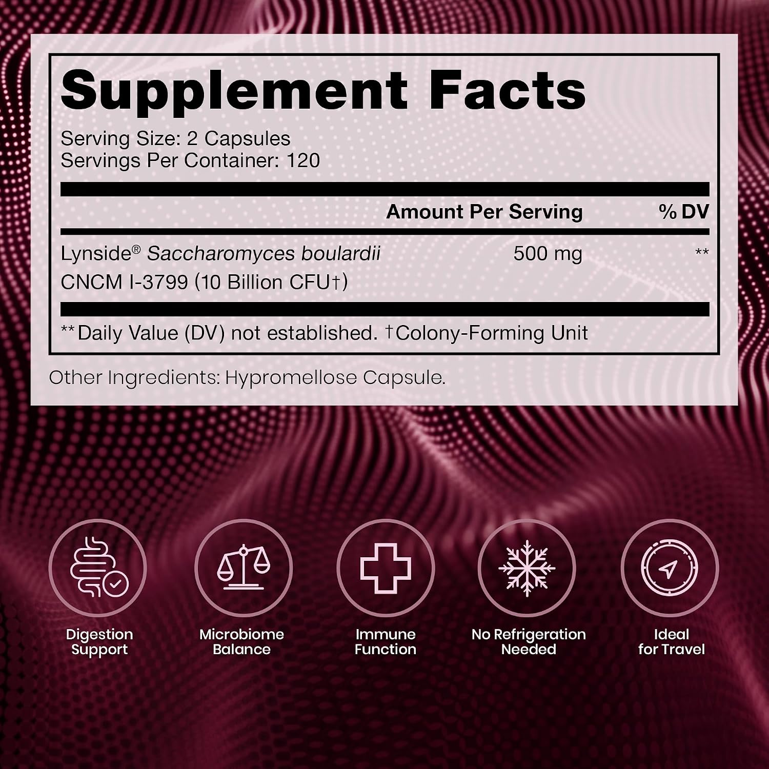 Pure Therapro Rx Saccharomyces Boulardii Probióticos 10B UFC 240 Cápsulas