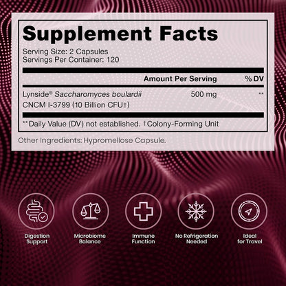 Pure Therapro Rx Saccharomyces Boulardii Probióticos 10B UFC 240 Cápsulas – Image 2