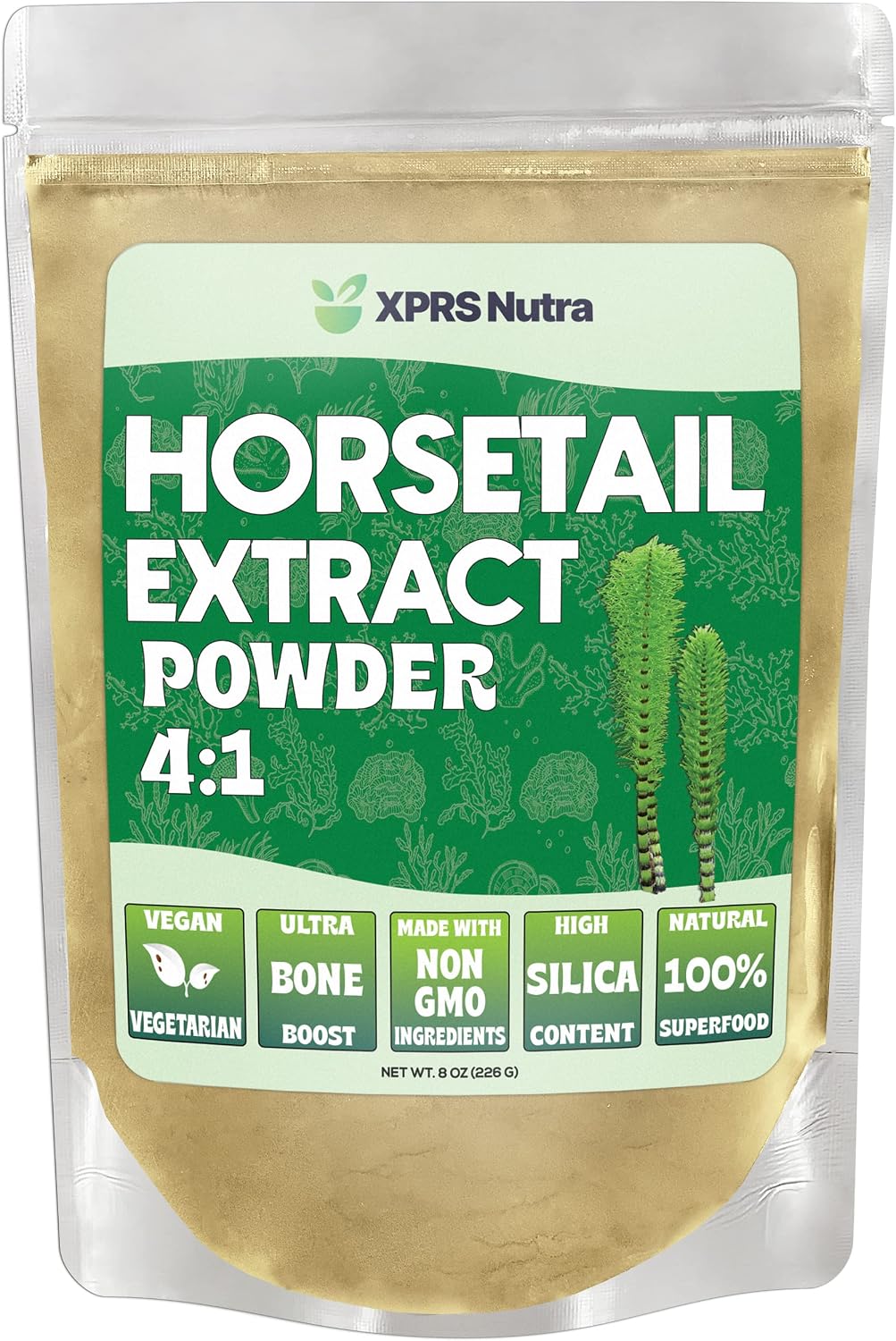 XPRS Nutra Extracto de Cola de Caballo en Polvo - Alto Contenido en Silicio - 113 g (4 oz)