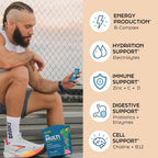 Root'd Multivitamínico en Polvo para Hombres con 3X Electrolitos - 24 Sobres