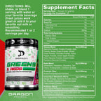 DRAGON PHARMA Greens and Reds, 23 Superalimentos Orgánicos, 30 porciones